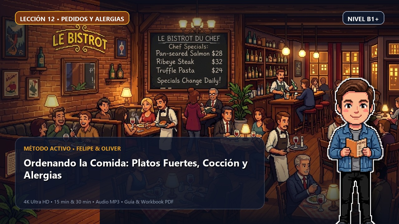 Ordenando la Comida: Platos Fuertes, Cocción y Alergias