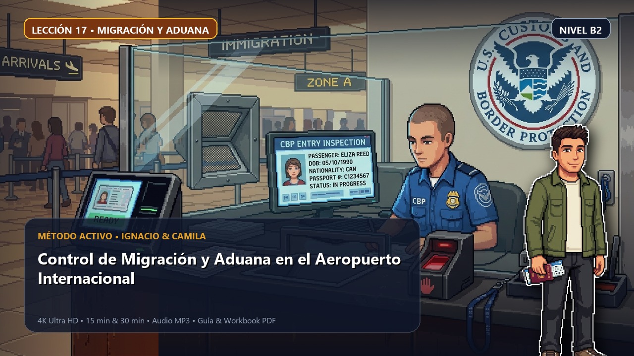 Control de Migración y Aduana en el Aeropuerto Internacional