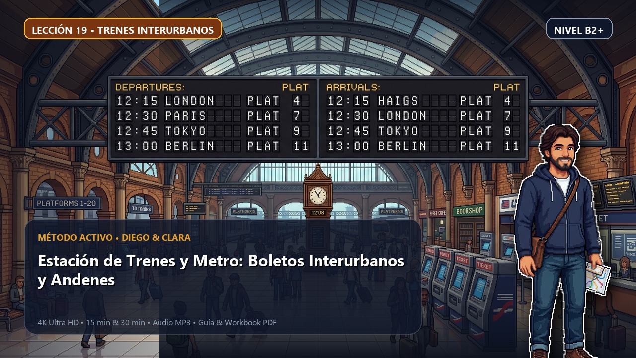Estación de Trenes y Metro: Boletos Interurbanos y Andenes