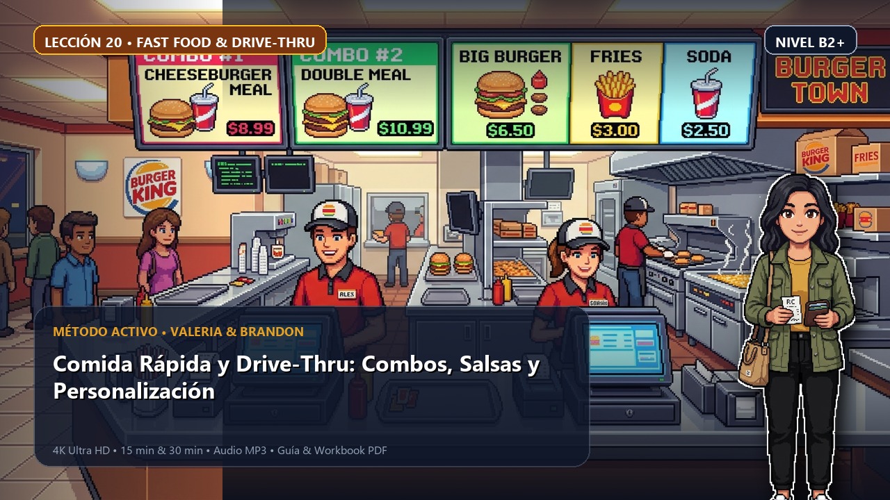 Comida Rápida y Drive-Thru: Combos, Salsas y Personalización