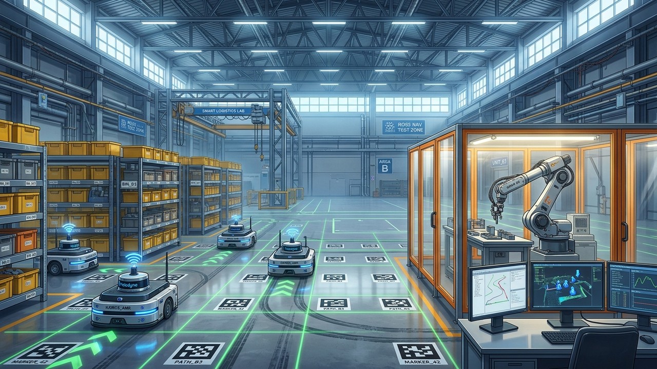 Robótica Industrial: Cinemática, Navegación SLAM y Protocolos ROS2