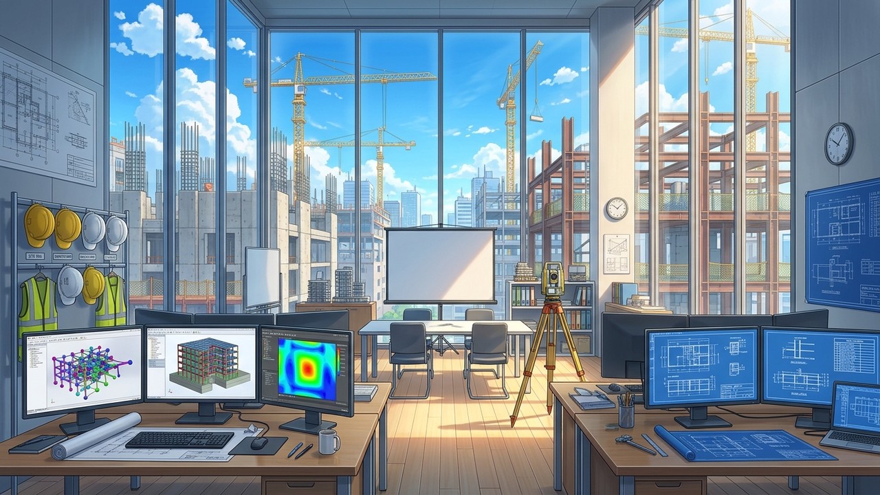 Ingeniería Civil y Estructural: Modelado BIM, Cargas Sísmicas y Hormigón Armado